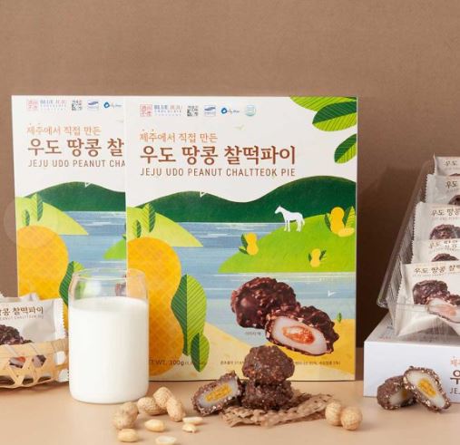 제주하우스 우도 땅콩 찰떡파이 10개입 1BOX 30gx10ea