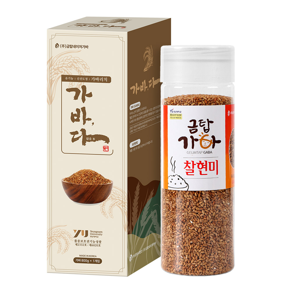 (면세) [금탑가바쌀] 
유기농 가바찰현미팩 800g_선물박스