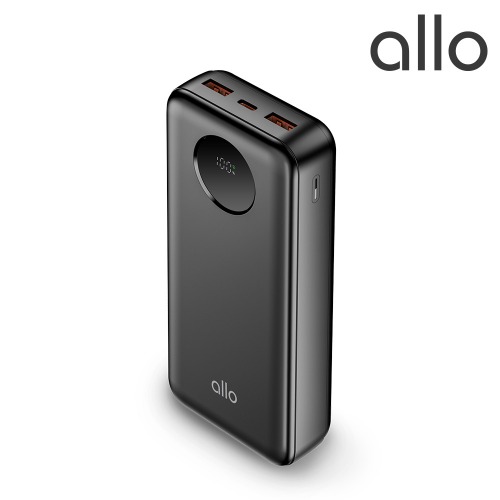 [알로코리아] 22.5W 고속충전 QC/PD 보조배터리 allo2007PD [20000mAh] 블랙 색상