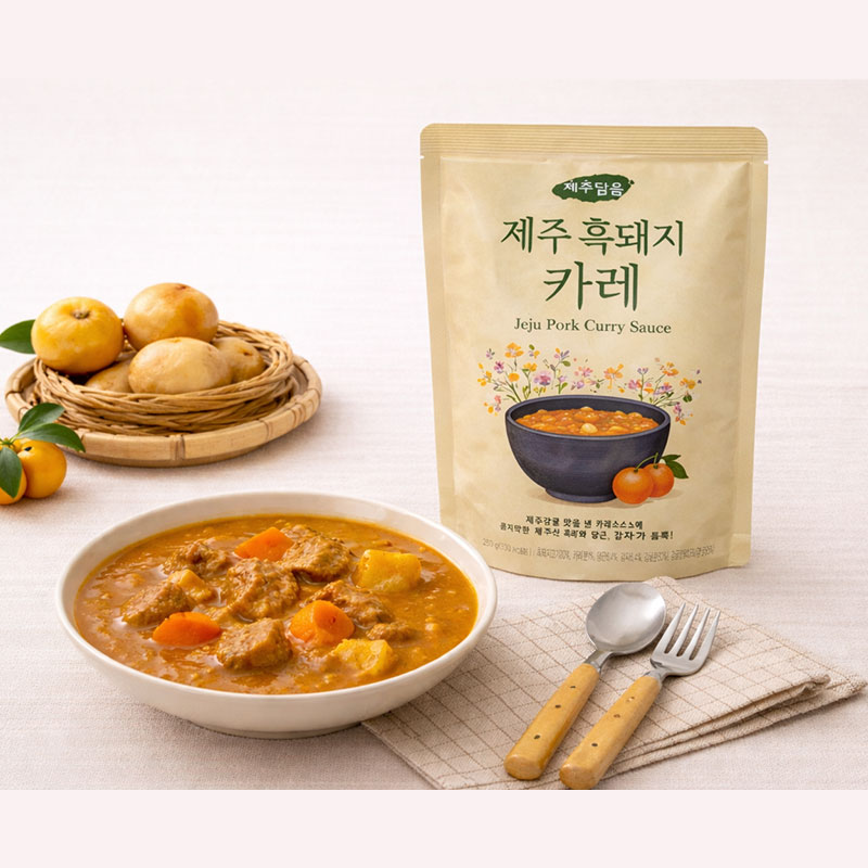 제주하우스 제주흑돼지 흑햄 250g 1EA
