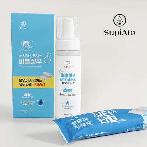 [수피아토] 물없이 감는 버블샴푸 200ml 기획세트