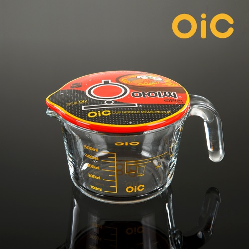 OIC 컵라면 글라스 계랑컵 0.5L(뚜껑포함) / 핫누들