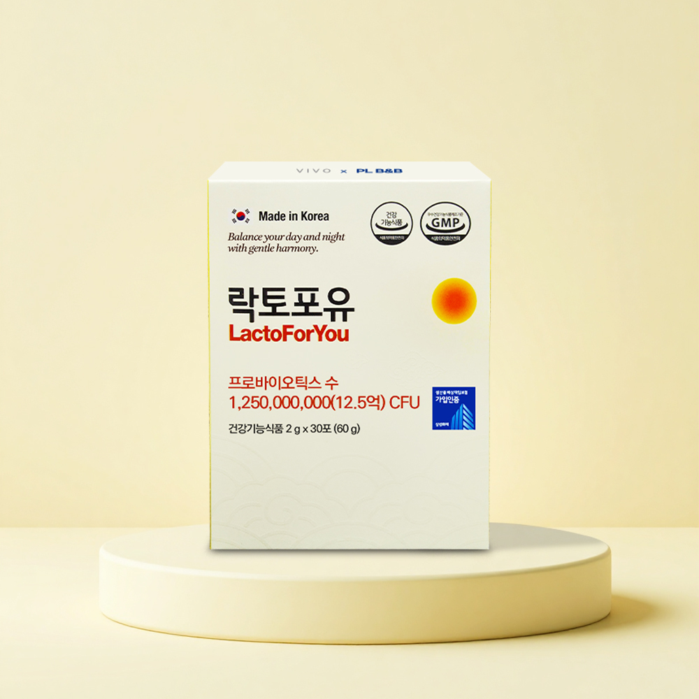 [국내특허유산균] 장까지 살아가는 GABA 유산균 락토포유 30포