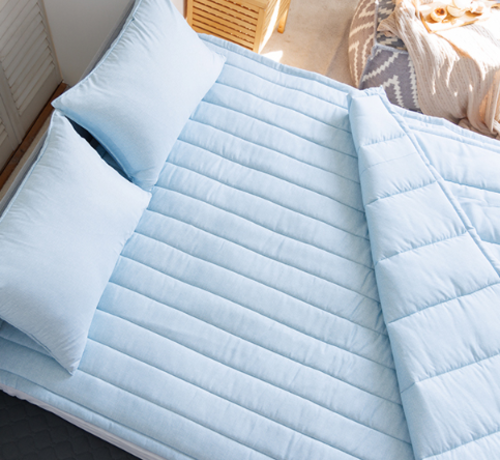 [Guy Laroche] 기라로쉬 벨루트 사계절이불 Q 3종세트-민트  이불Q(180×210cm)  패드Q(155×200cm)   베개커버2장(50×70cm)