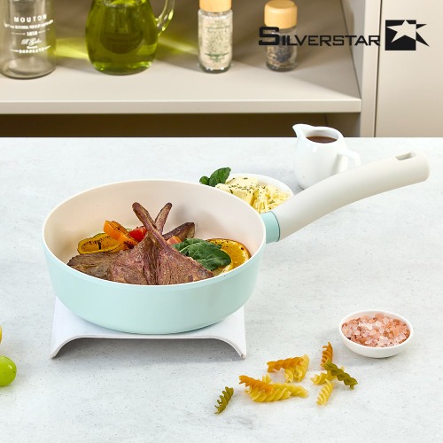 실버스타 캔디바 세라믹코팅 인덕션IH 후라이팬(그릴팬 20cm)