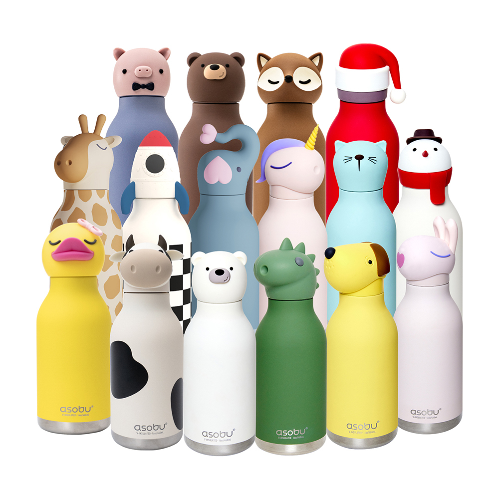 아소부 스텐 진공 보온보냉 캐릭터 텀블러 460ml 베스티