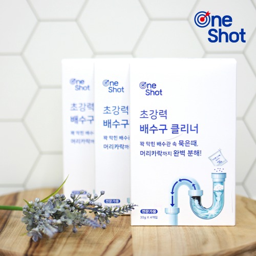 원샷 노기오 초강력 배수구 클리너 용해제(30g*4포)