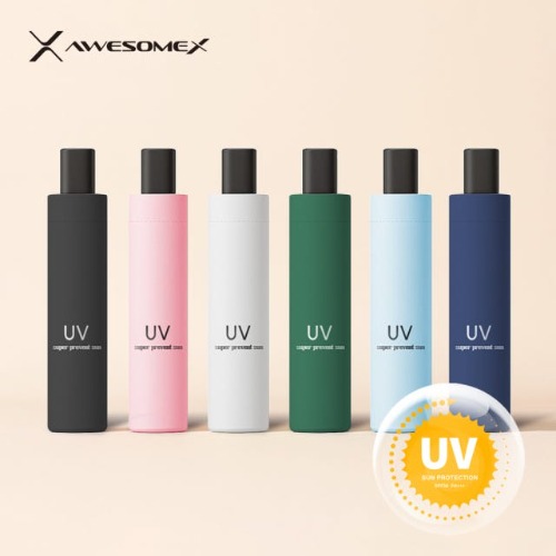 어썸엑스  UV차단 3단 수동 암막 파스텔 양우산(UPF50+)6종 택1