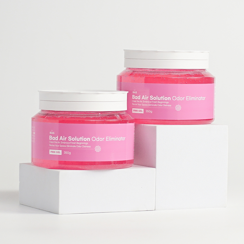 BAS 생활 탈취제 겔타입 핑크 350g 2개