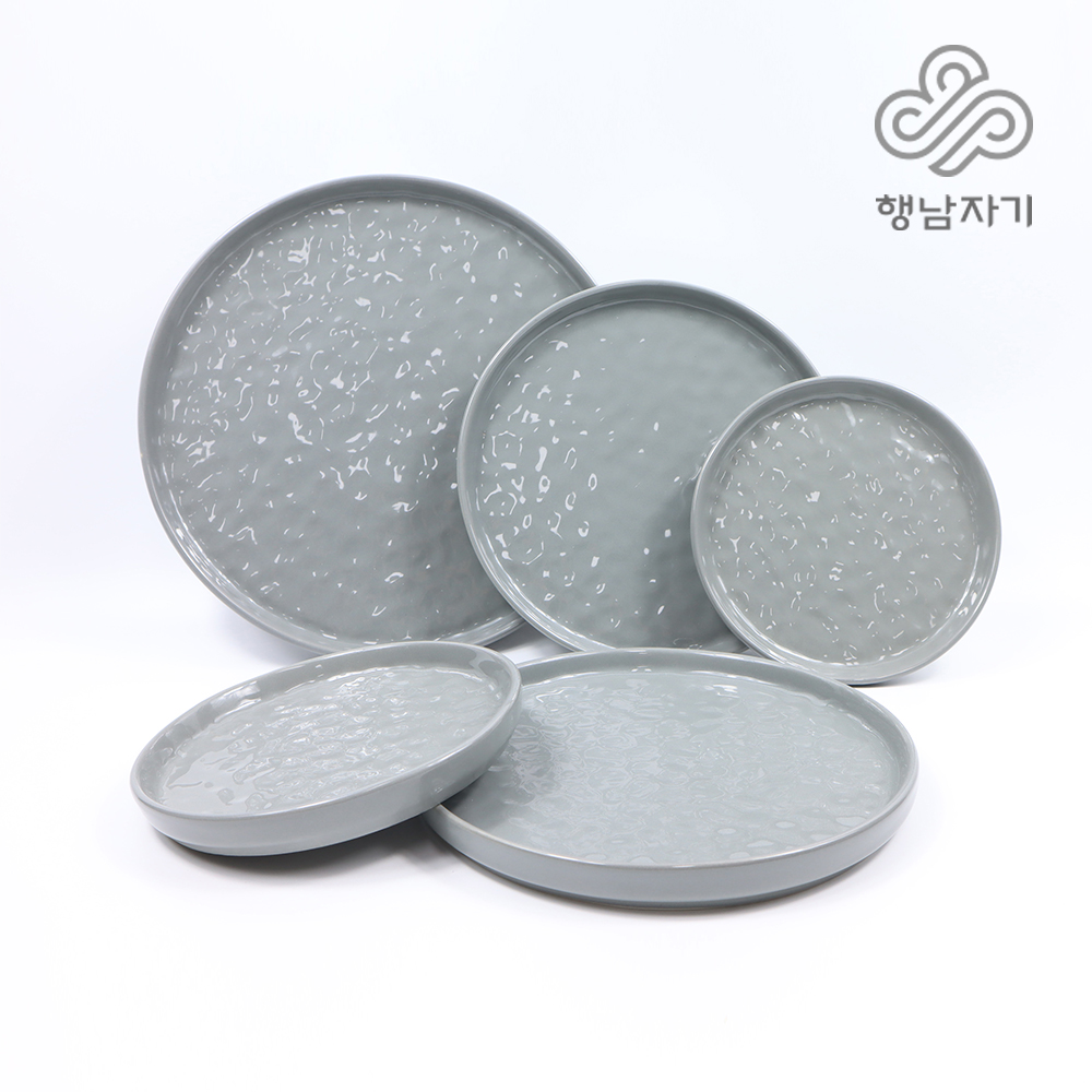 [행남자기] 도자기 식기 접시 세트 5종 - 묵운 HNFX-5G