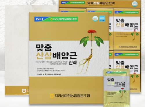 지리산마천농협 맞춤산삼배양근진액(70ml X 30포) ! / -유통기한 26년 09월