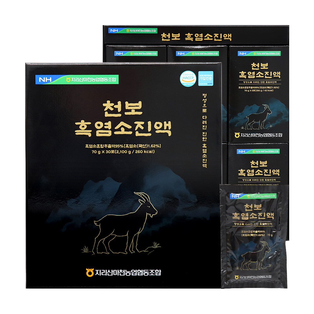 지리산마천농협 천보 흑염소진액 70g x 30포