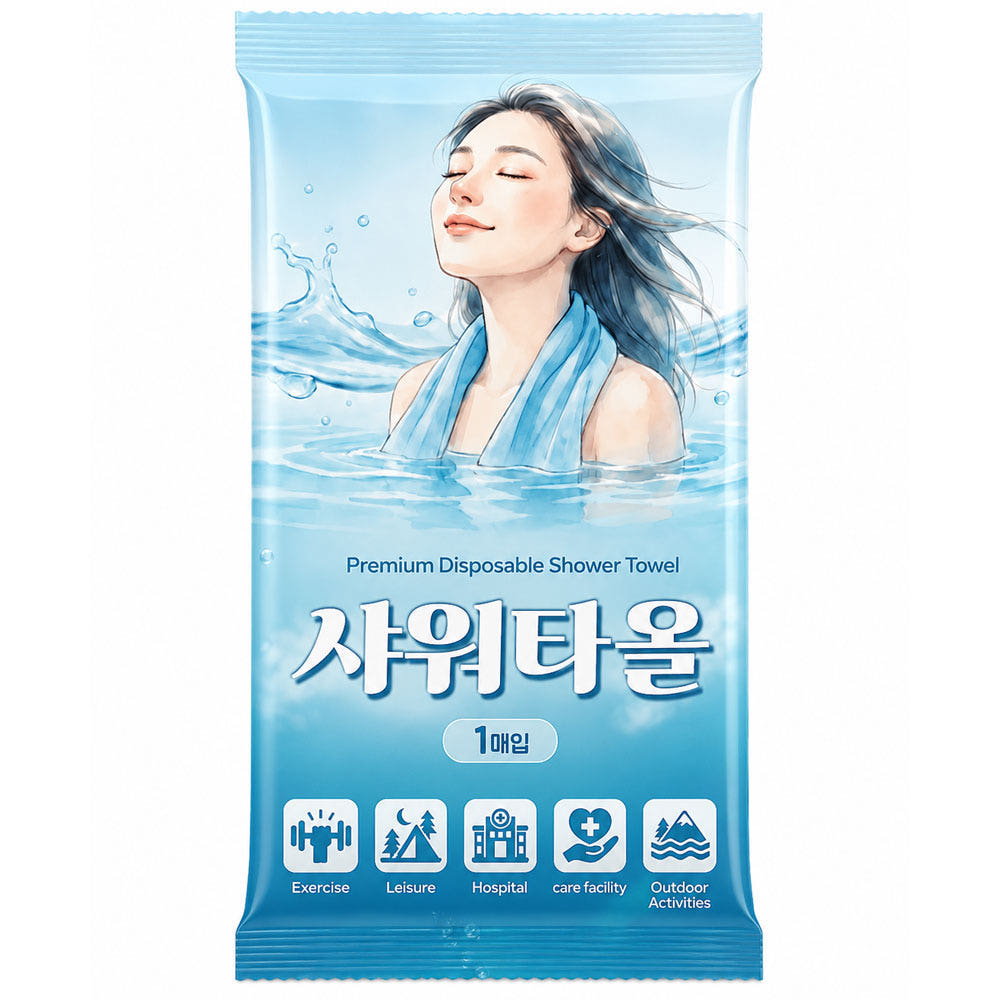 프렌즈 샤워타올 특대형 10개입