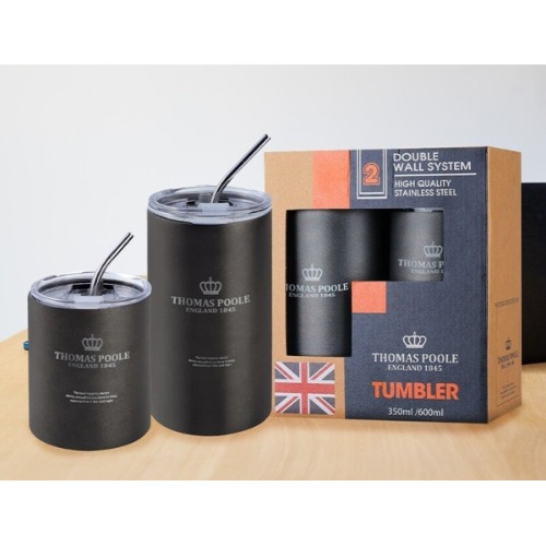 영국 토마스풀 304 스테인리스 텀블러 세트(600+350ml)