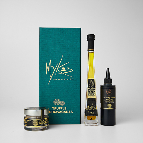 [마이크고메]  블랙트러플 오일100ml x 블랙 트러플 소금100g x 발사믹글레이즈 250ml 3종 선물세트