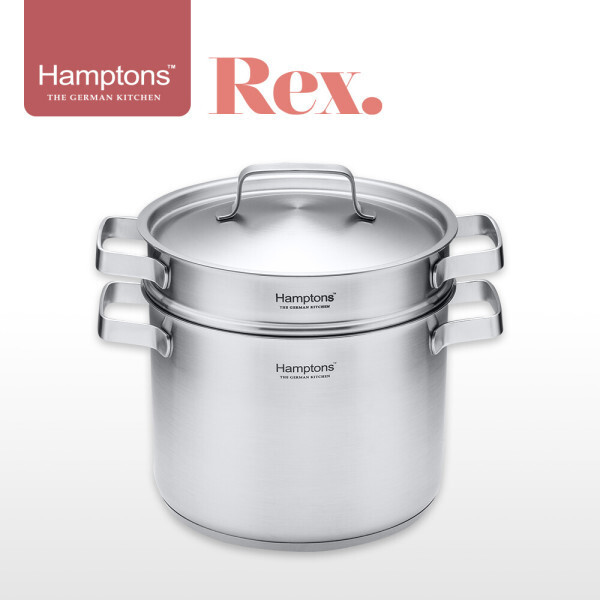 [Hamptons]독일햄튼 REX 3중바닥 인덕션파스타냄비세트(20CM)(HREX-20PS))