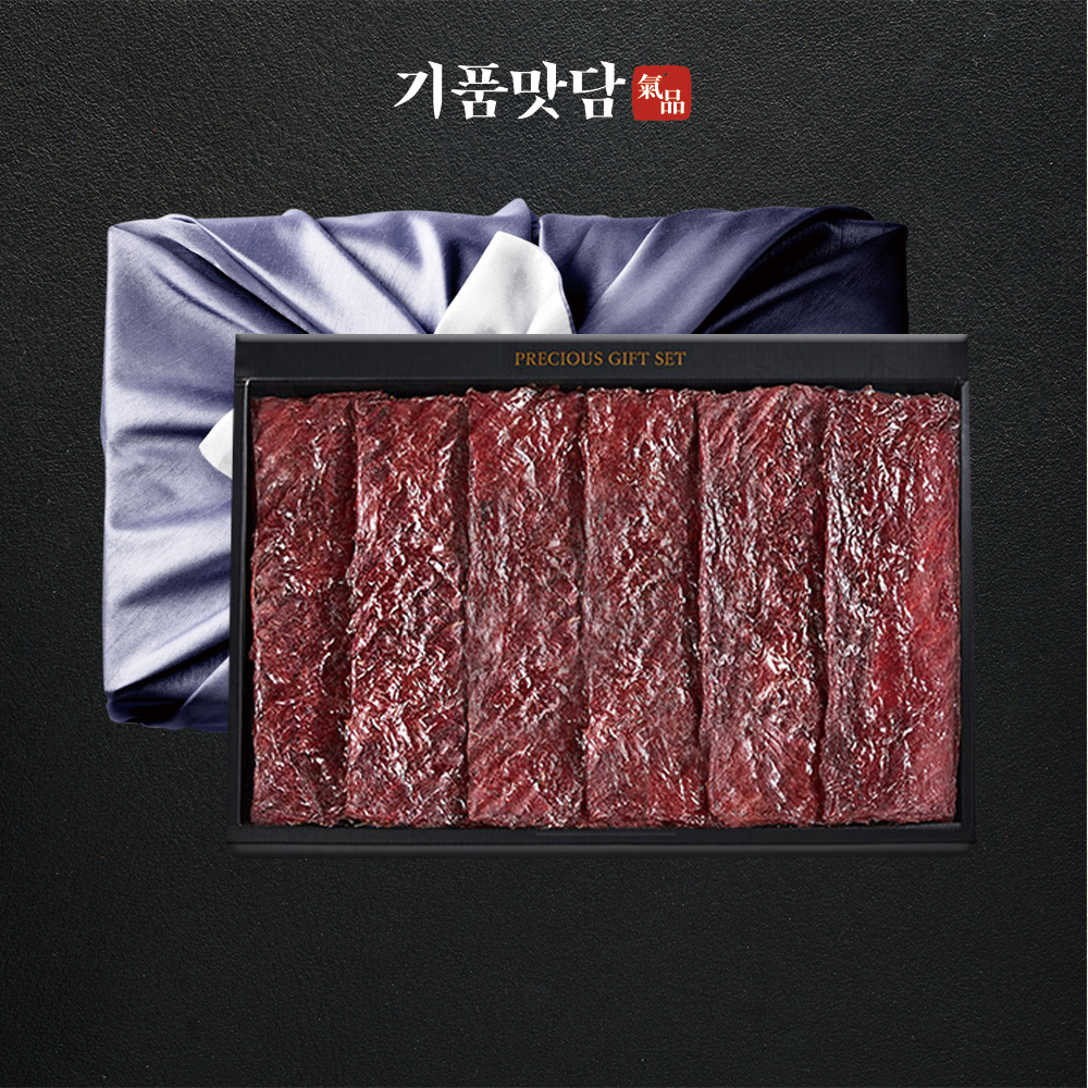 [명절기간 한정][기품맛담] 시그니처 소고기육포 선물세트 2호 (60g*6팩/360g)