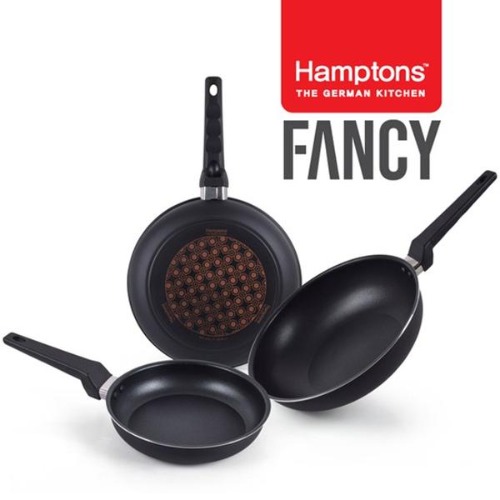 [Hamptons]햄튼 팬시 다이아몬드5중코팅 후라이팬3종세트-F