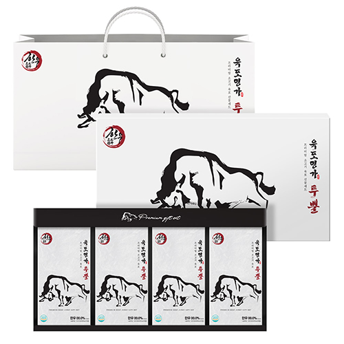 [명절기간 한정] (백화점판매상품) [육포명가 투뿔] 한우육포 투뿔 1호 480g (30g x 16EA)