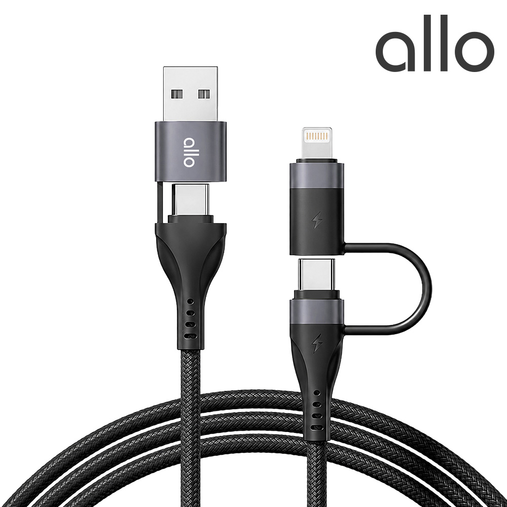 알로 4 in 1 60W 패브릭 고속충전 케이블