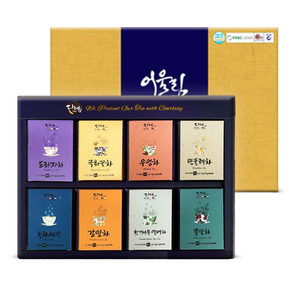 [명절기간 한정] [다예]어울림차 명작 8종 세트(64T)