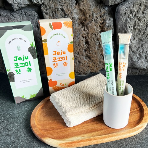 제주하우스마켓 JEJU 조끄미 칫솔 1BOX(7개입) 한라봉/돌하르방 중 택1 (BOX 선물용포장)